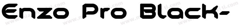 Enzo Pro Black字体转换
